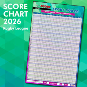 2026 Rugby League Tipping Score Board Chart