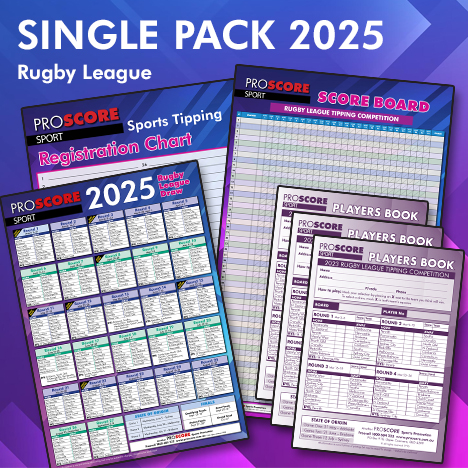 Rugby League Footy Tipping Packs - BUY ONLINE! | ProScore